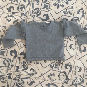 Girls Jamie Kay ruffle sleeve sweater